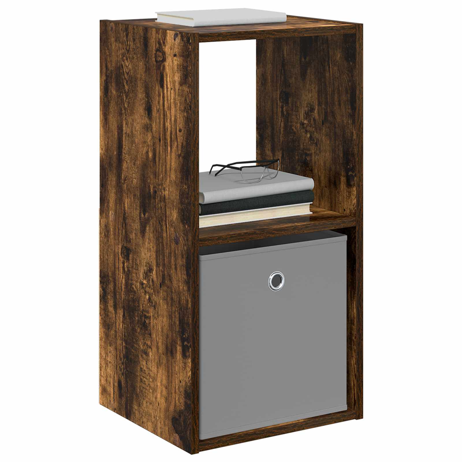 vidaXL Bedside Table 2 pcs Smoked Oak 35 x 32 x 68.5 cm 3