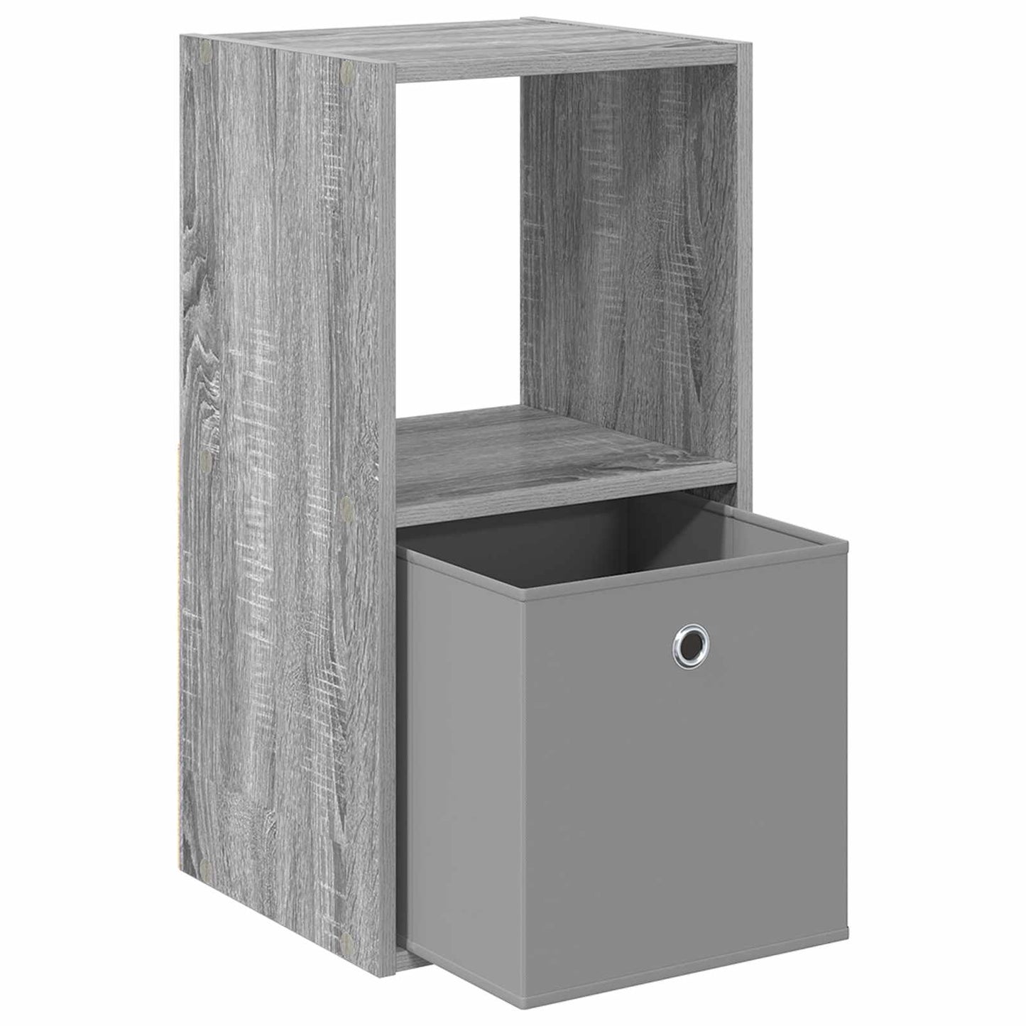 vidaXL Bedside Table 2 pcs Grey Sonoma 35 x 32 x 68.5 cm 5