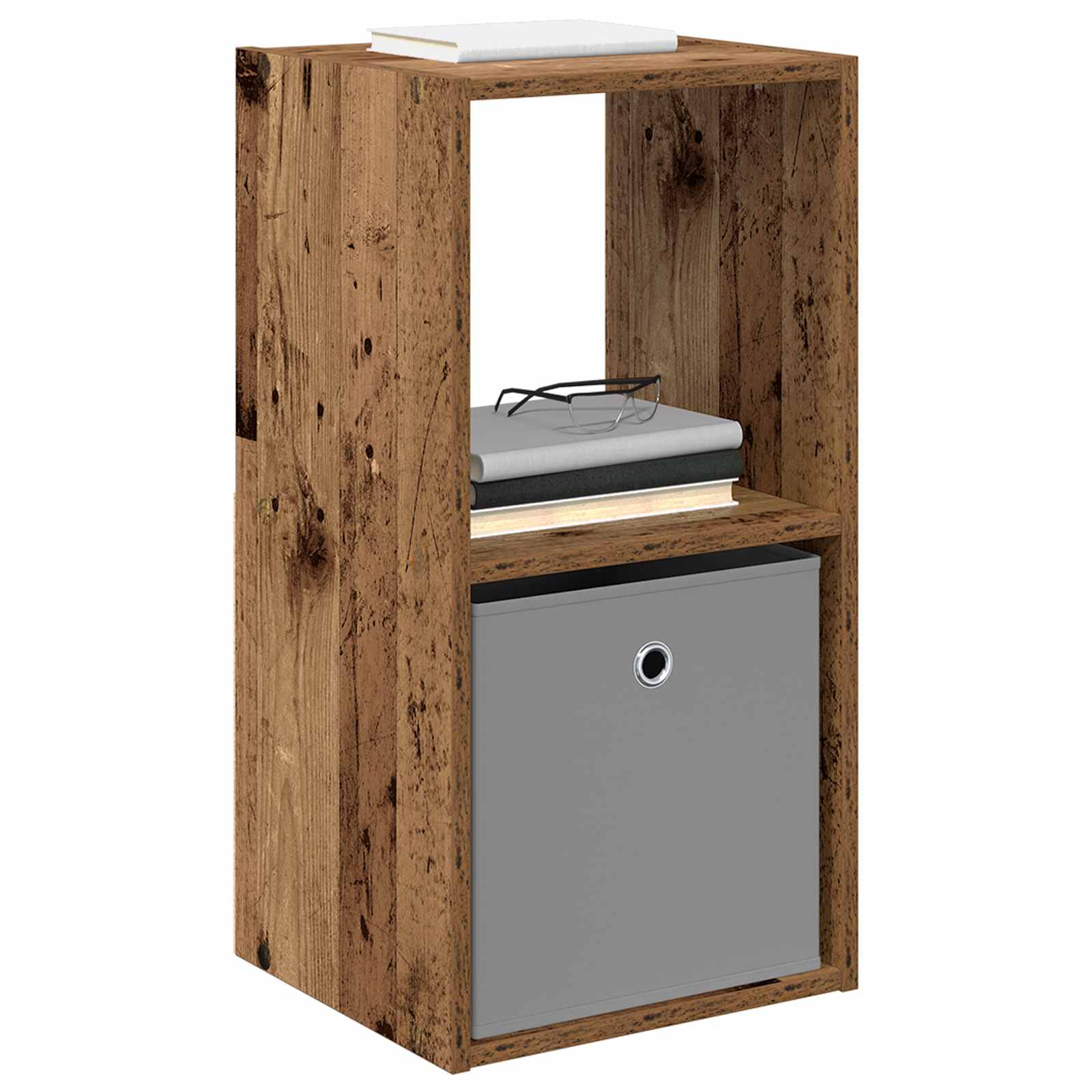 vidaXL Bedside Table 2 pcs Old Wood 35 x 32 x 68.5 cm Engineered Wood 3