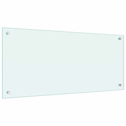 vidaXL Kitchen Backsplash 2 pcs White 90 x 40 cm Tempered Glass 3