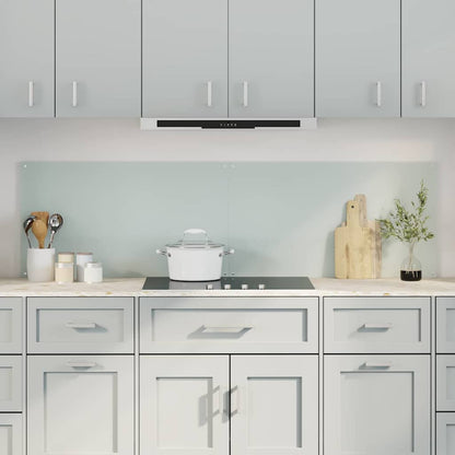 vidaXL Kitchen Backsplash 2 pcs White 90 x 50 cm Tempered Glass 1
