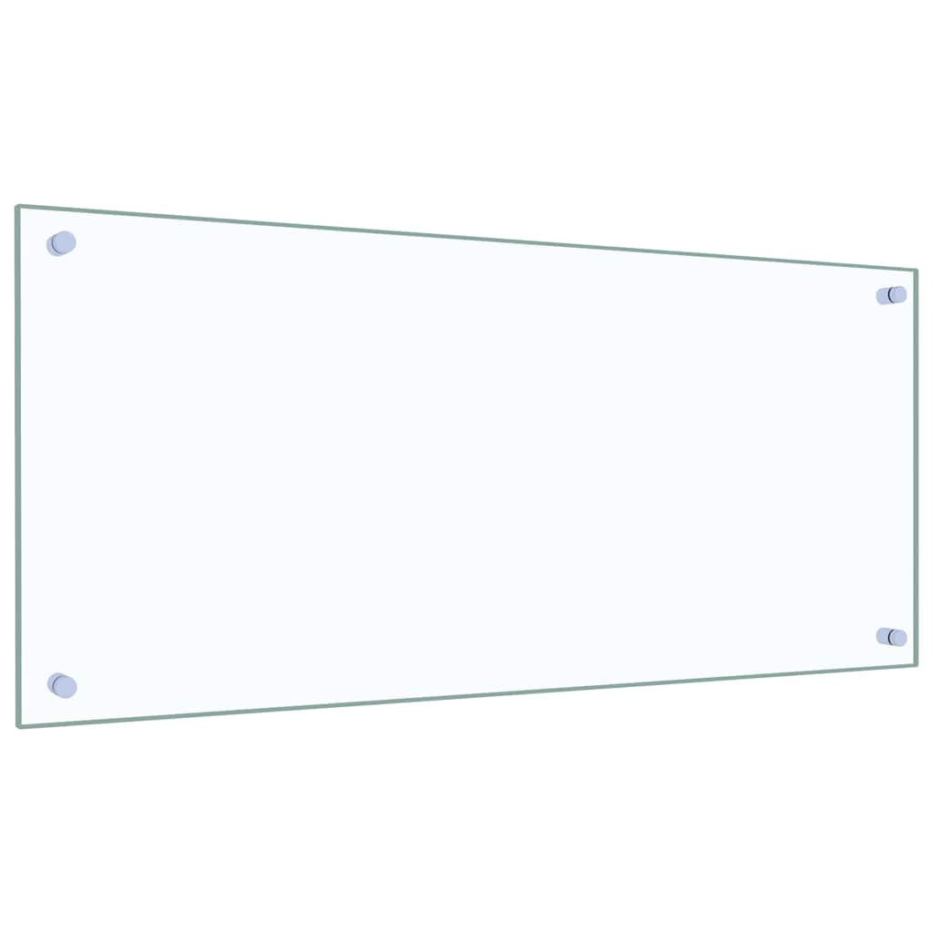 vidaXL Kitchen Backsplash 2 pcs Transparent 90 x 40 cm Tempered Glass 3