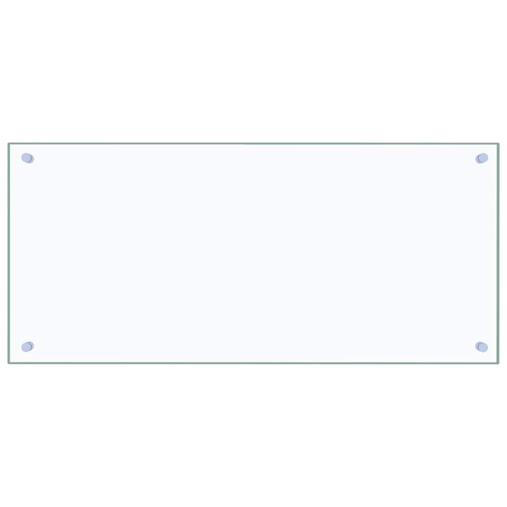 vidaXL Kitchen Backsplash 2 pcs Transparent 90 x 40 cm Tempered Glass 4