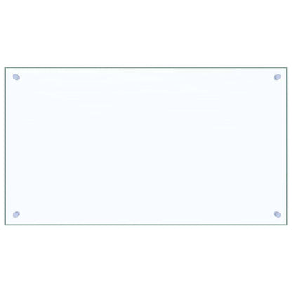 vidaXL Kitchen Backsplash 2 pcs Transparent 90 x 50 cm Tempered Glass 4