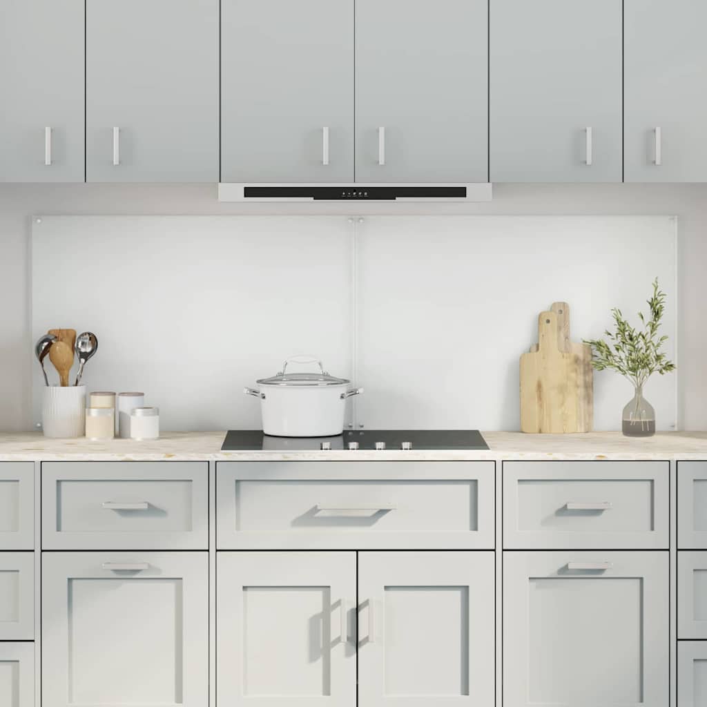 vidaXL Kitchen Backsplashes 70x60 cm Tempered Glass 2 pcs Transparent
