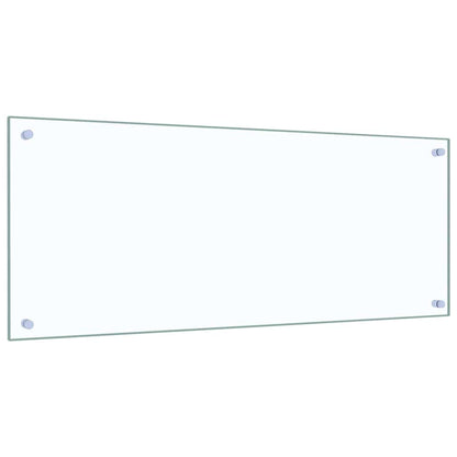 vidaXL Kitchen Backsplash 2 pcs Transparent 100 x 40 cm Tempered Glass 3