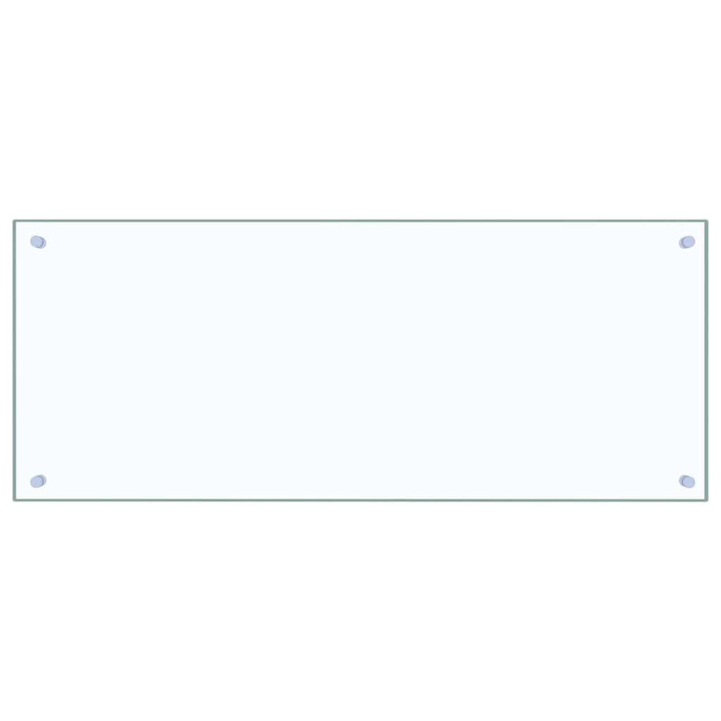 vidaXL Kitchen Backsplash 2 pcs Transparent 100 x 40 cm Tempered Glass 4