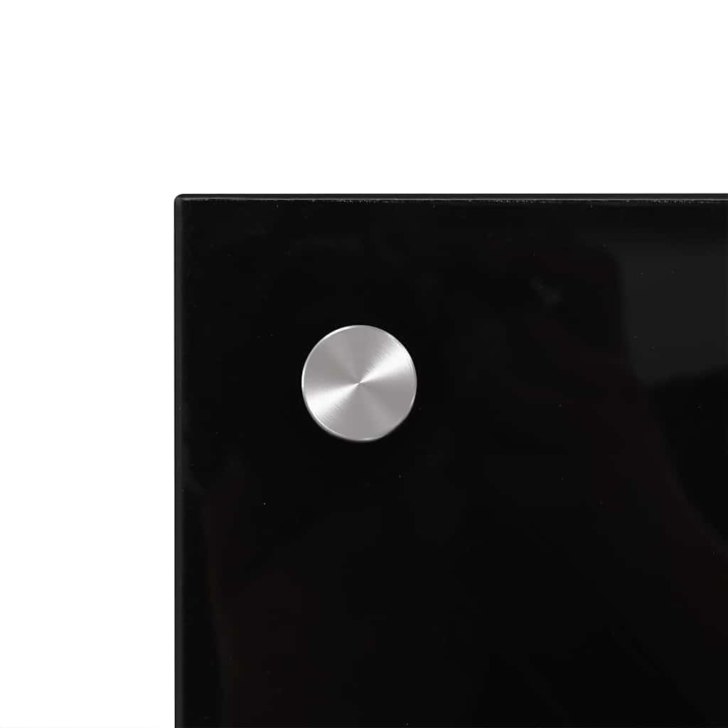 vidaXL Kitchen Backsplash 2 pcs Black 90 x 40 cm Tempered Glass 5