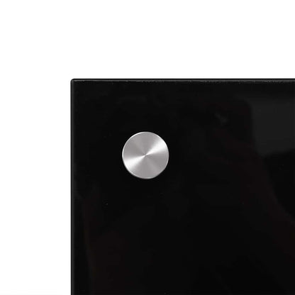 vidaXL Kitchen Backsplash 2 pcs Black 90 x 40 cm Tempered Glass 5