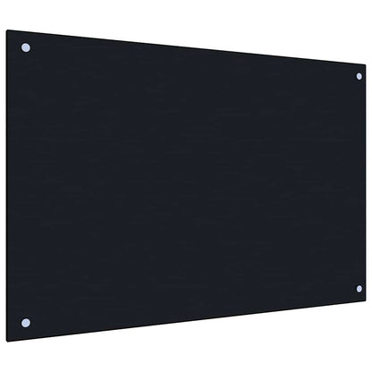 vidaXL Kitchen Backsplash 2 pcs Black 90 x 50 cm Tempered Glass 3