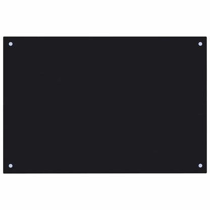 vidaXL Kitchen Backsplash 2 pcs Black 90 x 50 cm Tempered Glass 4