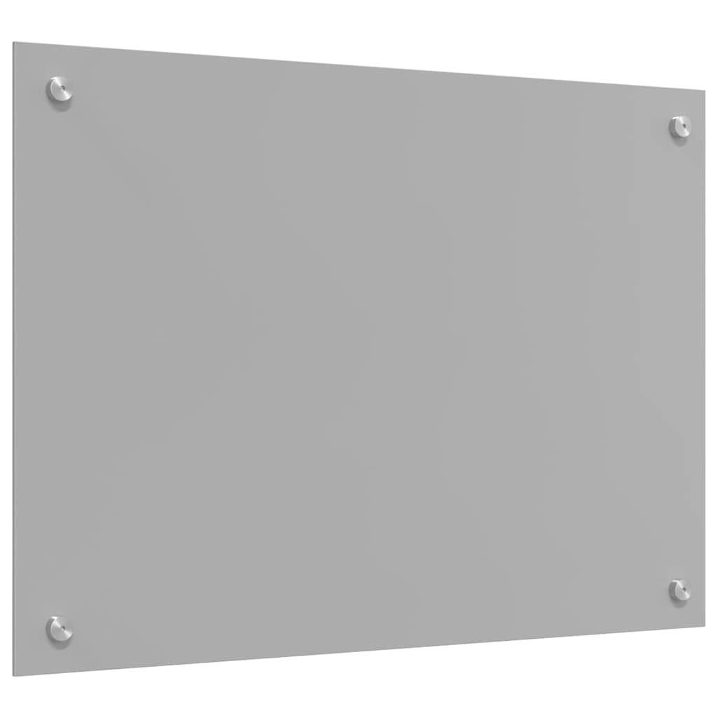 vidaXL Kitchen Backsplash 2 pcs Light Grey 70 x 50 cm Tempered Glass 6