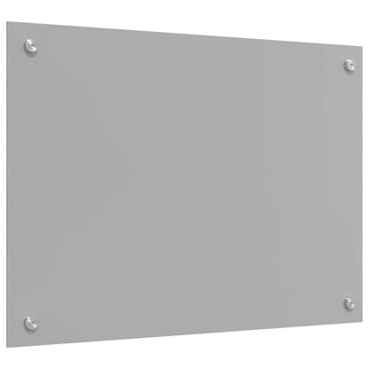 vidaXL Kitchen Backsplash 2 pcs Light Grey 70 x 50 cm Tempered Glass 6