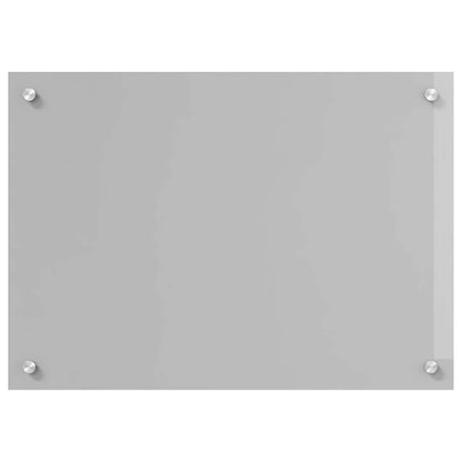 vidaXL Kitchen Backsplash 2 pcs Light Grey 70 x 50 cm Tempered Glass 4