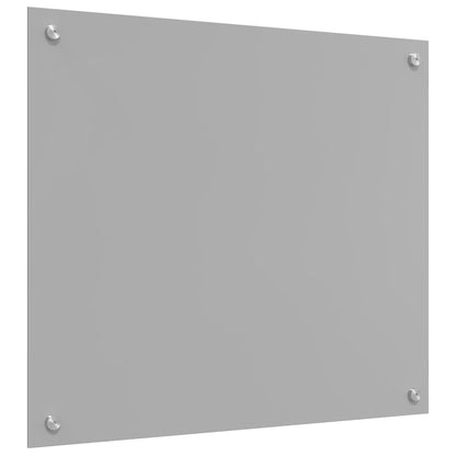 vidaXL Kitchen Backsplash 2 pcs Light Grey 70 x 60 cm Tempered Glass 6