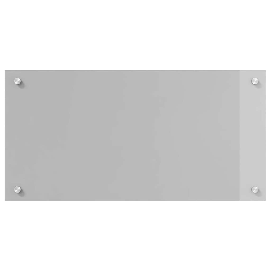 vidaXL Kitchen Backsplash 2 pcs Light Grey 80 x 40 cm Tempered Glass 4