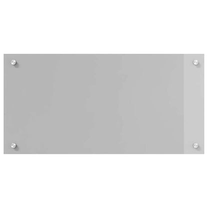 vidaXL Kitchen Backsplash 2 pcs Light Grey 80 x 40 cm Tempered Glass 4