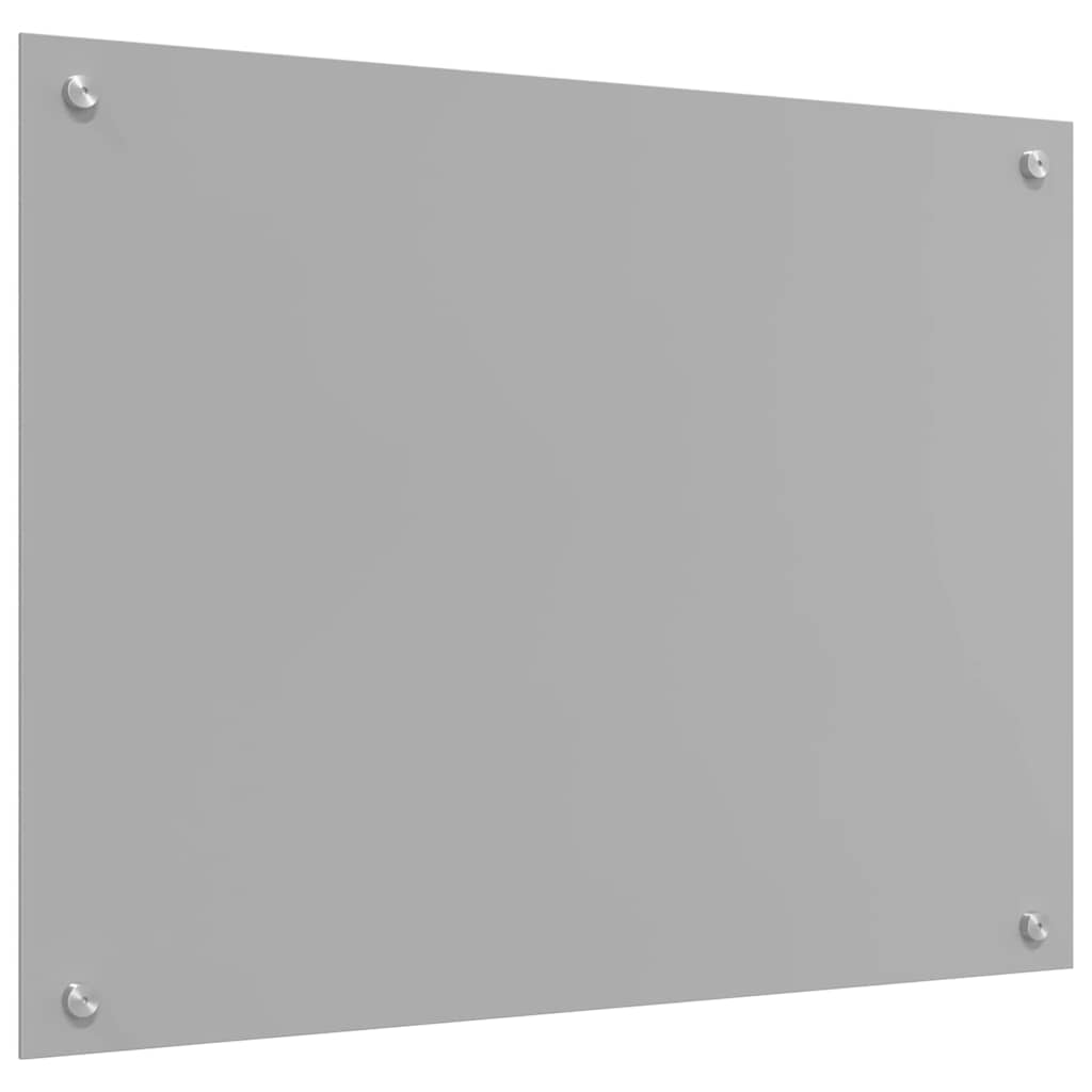 vidaXL Kitchen Backsplash 2 pcs Light Grey 80 x 50 cm Tempered Glass 6