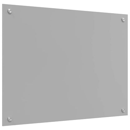 vidaXL Kitchen Backsplash 2 pcs Light Grey 80 x 50 cm Tempered Glass 6