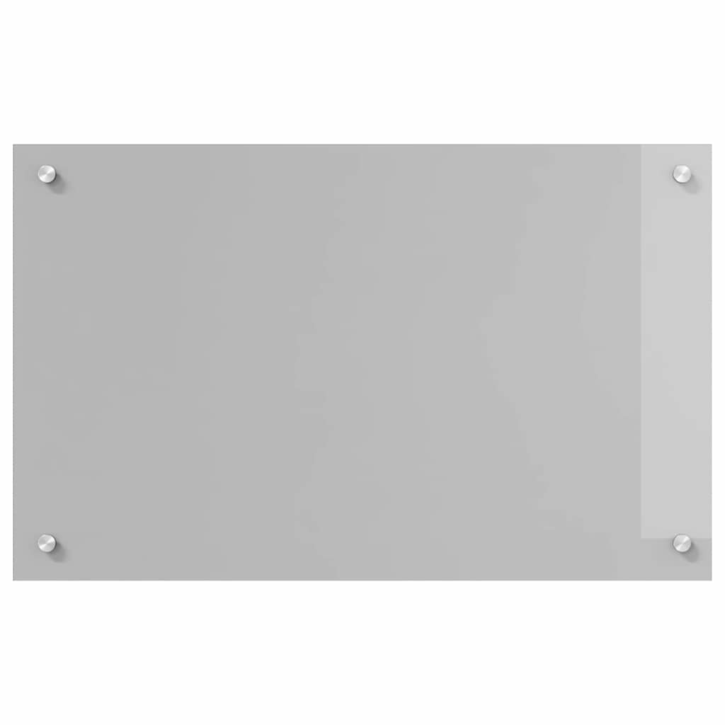 vidaXL Kitchen Backsplash 2 pcs Light Grey 80 x 50 cm Tempered Glass 4
