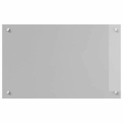 vidaXL Kitchen Backsplash 2 pcs Light Grey 80 x 50 cm Tempered Glass 4
