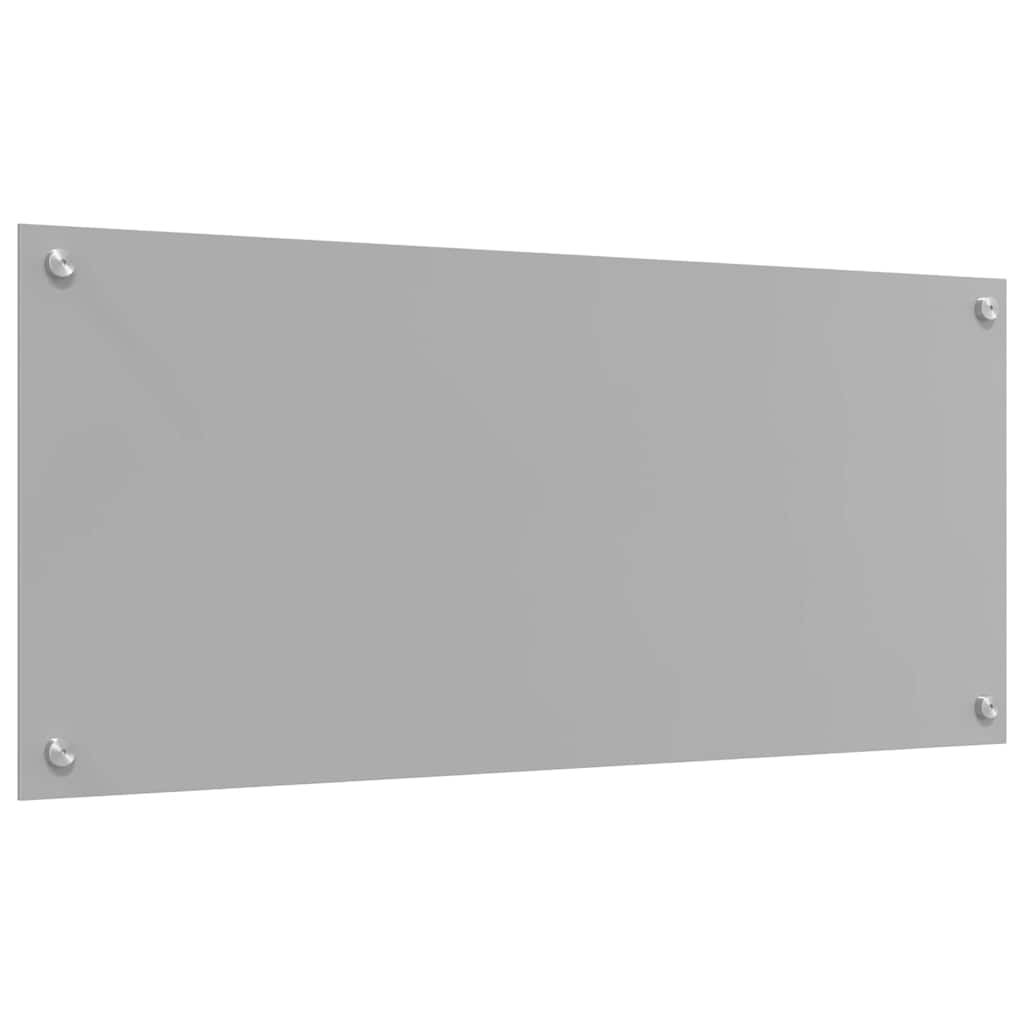 vidaXL Kitchen Backsplash 2 pcs Light Grey 90 x 40 cm Tempered Glass 6