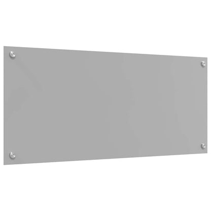 vidaXL Kitchen Backsplash 2 pcs Light Grey 90 x 40 cm Tempered Glass 6