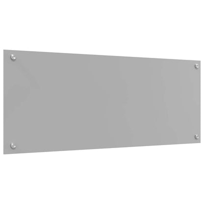 vidaXL Kitchen Backsplash 2 pcs Light Grey 100 x 40 cm Tempered Glass 6