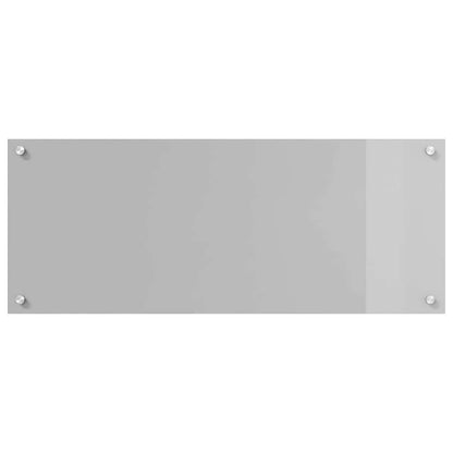 vidaXL Kitchen Backsplash 2 pcs Light Grey 100 x 40 cm Tempered Glass 4