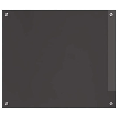 vidaXL Kitchen Backsplash 2 pcs Dark Grey 70 x 60 cm Tempered Glass 4