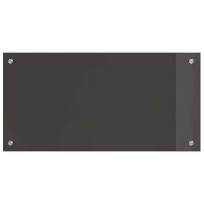 vidaXL Kitchen Backsplash 2 pcs Dark Grey 80 x 40 cm Tempered Glass 4
