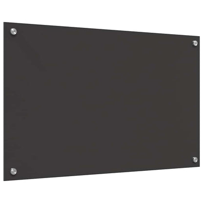 vidaXL Kitchen Backsplash 2 pcs Dark Grey 80 x 50 cm Tempered Glass 6