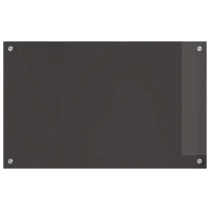 vidaXL Kitchen Backsplash 2 pcs Dark Grey 80 x 50 cm Tempered Glass 4
