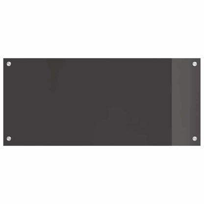 vidaXL Kitchen Backsplash 2 pcs Dark Grey 90 x 40 cm Tempered Glass 4