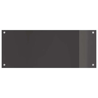 vidaXL Kitchen Backsplash 2 pcs Dark Grey 100 x 40 cm Tempered Glass 4