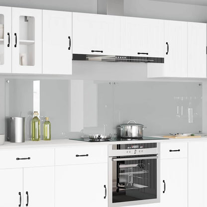 vidaXL Kitchen Backsplashes 70x60 cm Tempered Glass 2 pcs Transparent