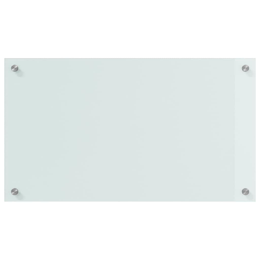 vidaXL Kitchen Backsplash 2 pcs White 70 x 40 cm Tempered Glass 4