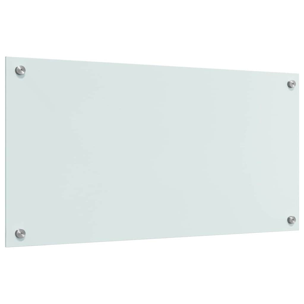 vidaXL Kitchen Backsplash 2 pcs White 80 x 40 cm Tempered Glass 6