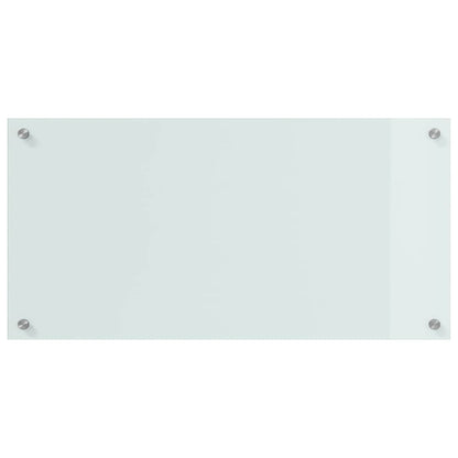 vidaXL Kitchen Backsplash 2 pcs White 80 x 40 cm Tempered Glass 4
