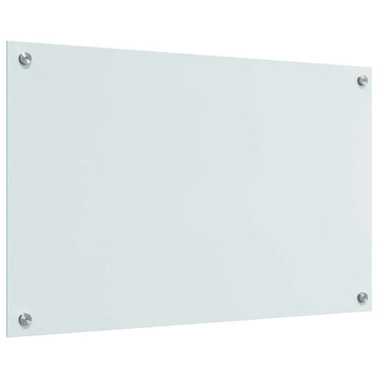 vidaXL Kitchen Backsplash 2 pcs White 80 x 50 cm Tempered Glass 6