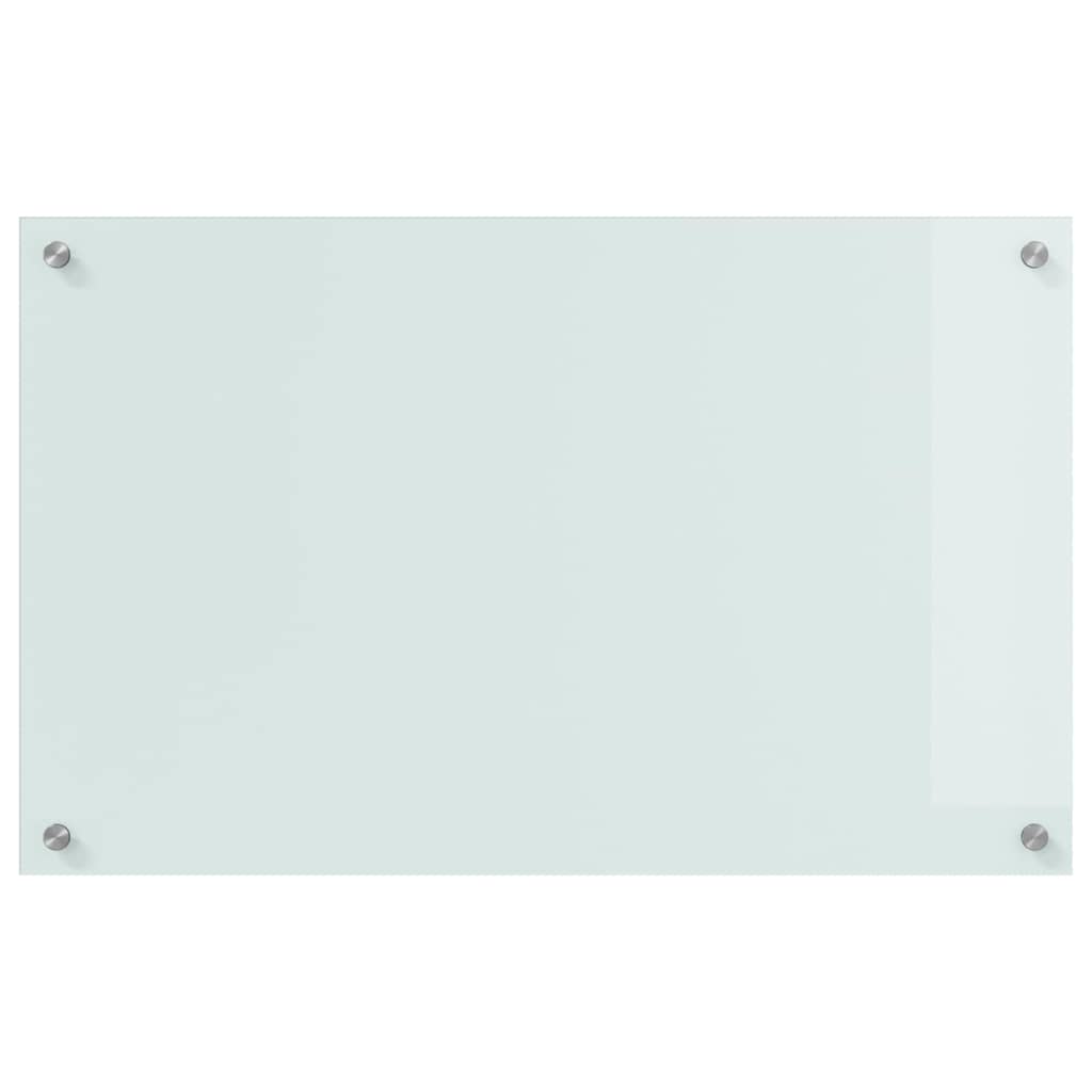 vidaXL Kitchen Backsplash 2 pcs White 80 x 50 cm Tempered Glass 4