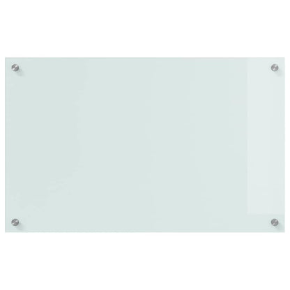 vidaXL Kitchen Backsplash 2 pcs White 80 x 50 cm Tempered Glass 4