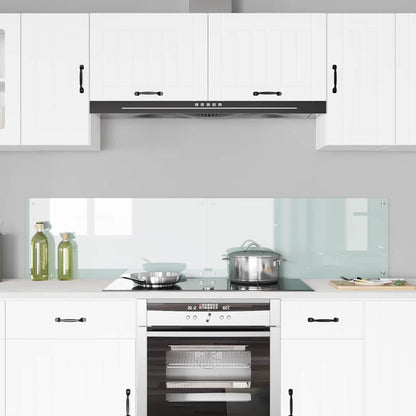 vidaXL Kitchen Backsplash 2 pcs White 90 x 40 cm Tempered Glass 3