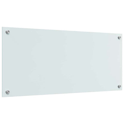 vidaXL Kitchen Backsplash 2 pcs White 90 x 40 cm Tempered Glass 6