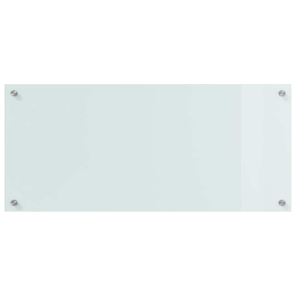 vidaXL Kitchen Backsplash 2 pcs White 90 x 40 cm Tempered Glass 4