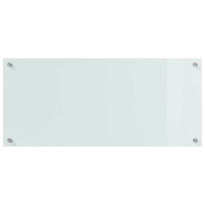 vidaXL Kitchen Backsplash 2 pcs White 90 x 40 cm Tempered Glass 4