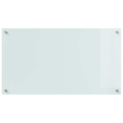 vidaXL Kitchen Backsplash 2 pcs White 90 x 50 cm Tempered Glass 4