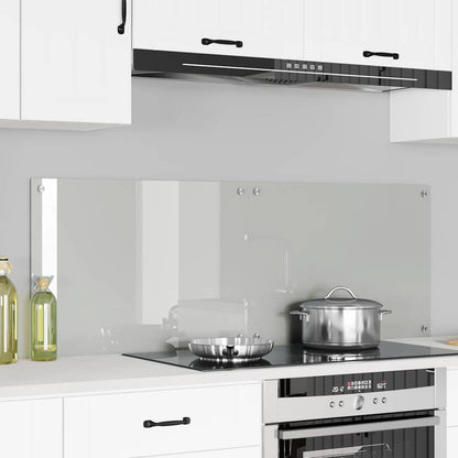 vidaXL Kitchen Backsplash 2 pcs Transparent 70 x 50 cm Tempered Glass 1