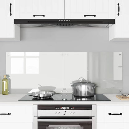 vidaXL Kitchen Backsplash 2 pcs Transparent 70 x 50 cm Tempered Glass 3