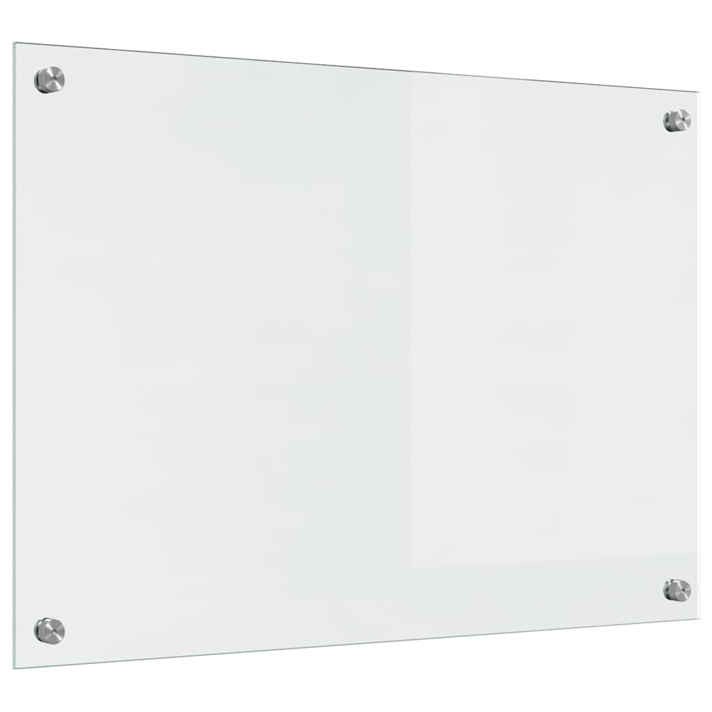 vidaXL Kitchen Backsplash 2 pcs Transparent 70 x 50 cm Tempered Glass 6